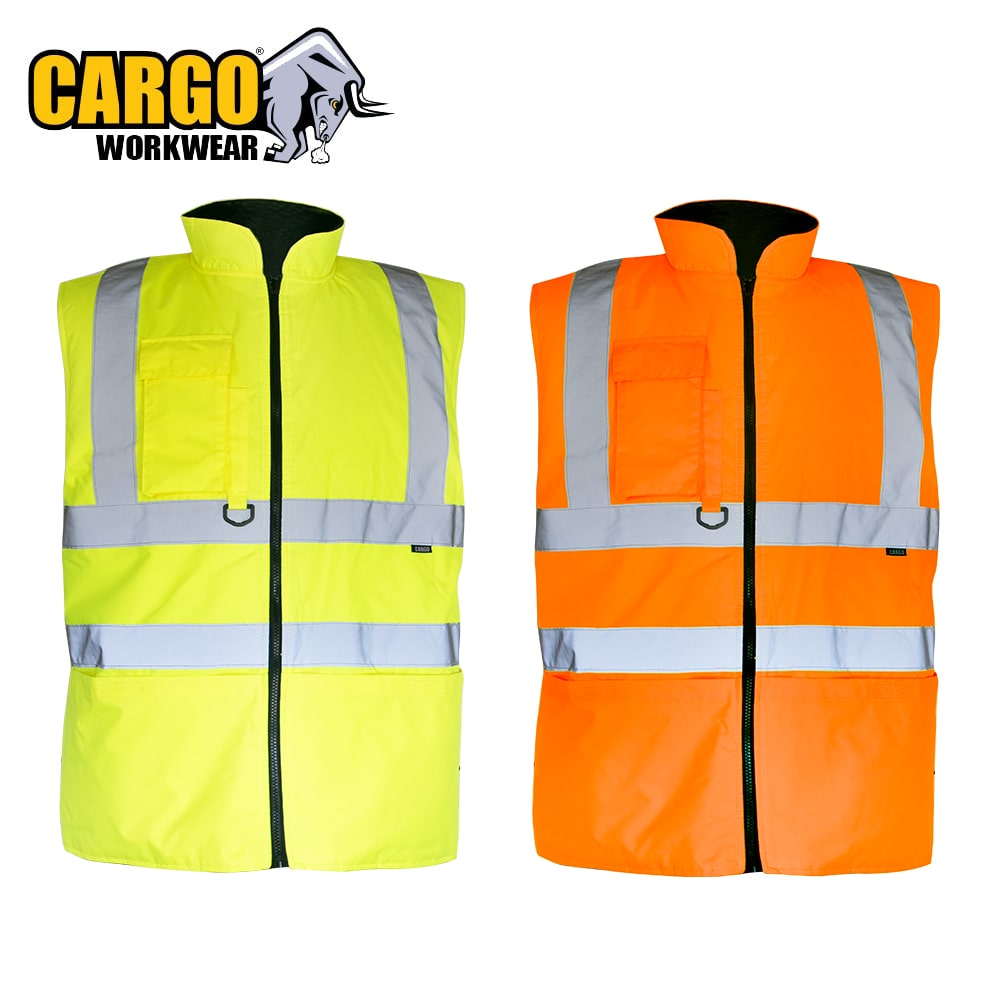 CARGO HI-VIS REVERSIBLE GILET BODYWARMER